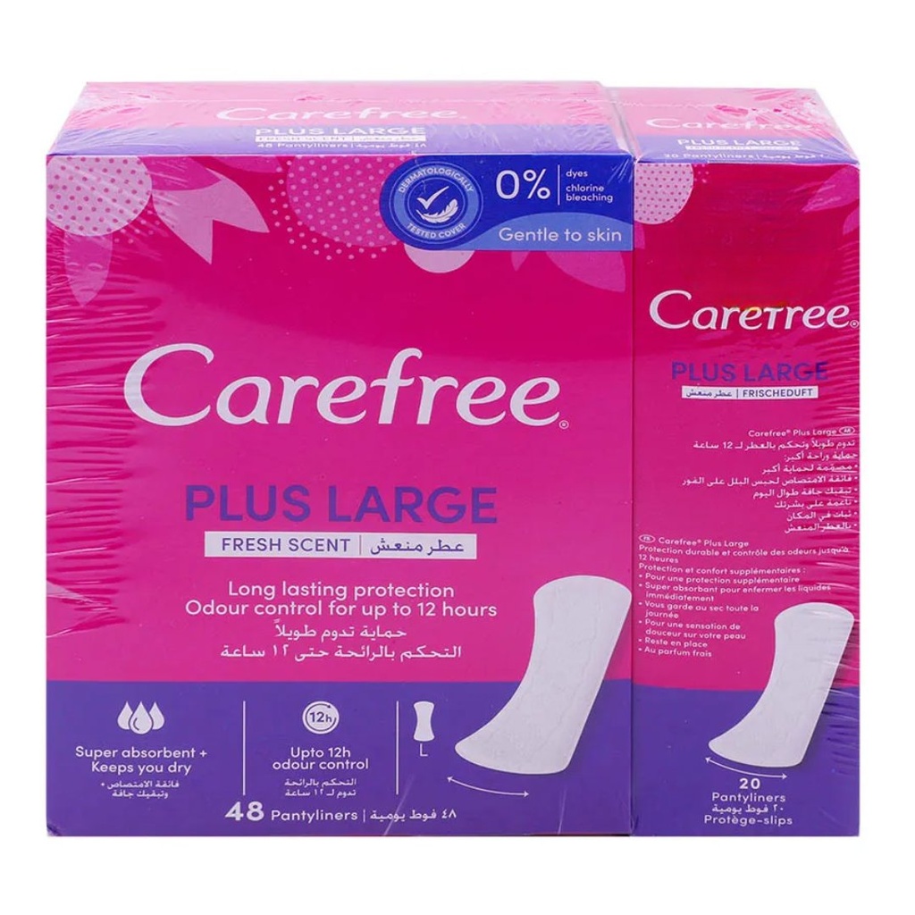 * Carefree Large Unscented - OFFER (48+20 Free)