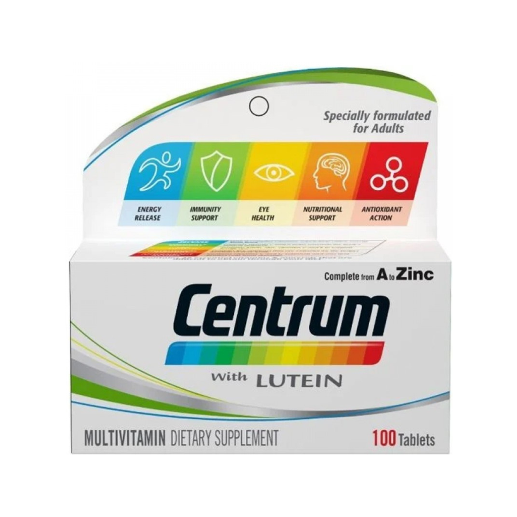 * Centrum With Lutein Tablets, 100's