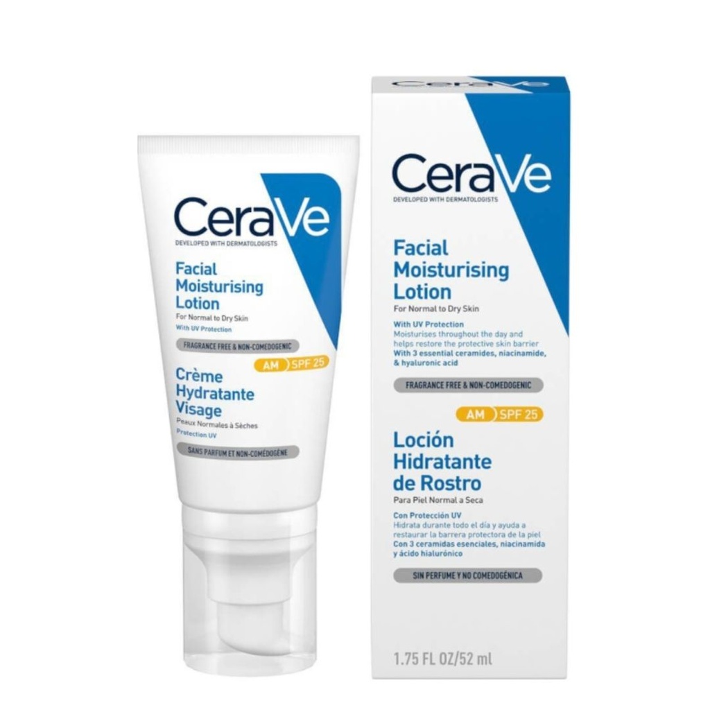 * Cerave Am Facial Moisturizing Lotion, 52ml