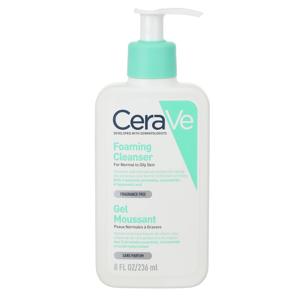 * Cerave Foaming Cleanser, 236ml