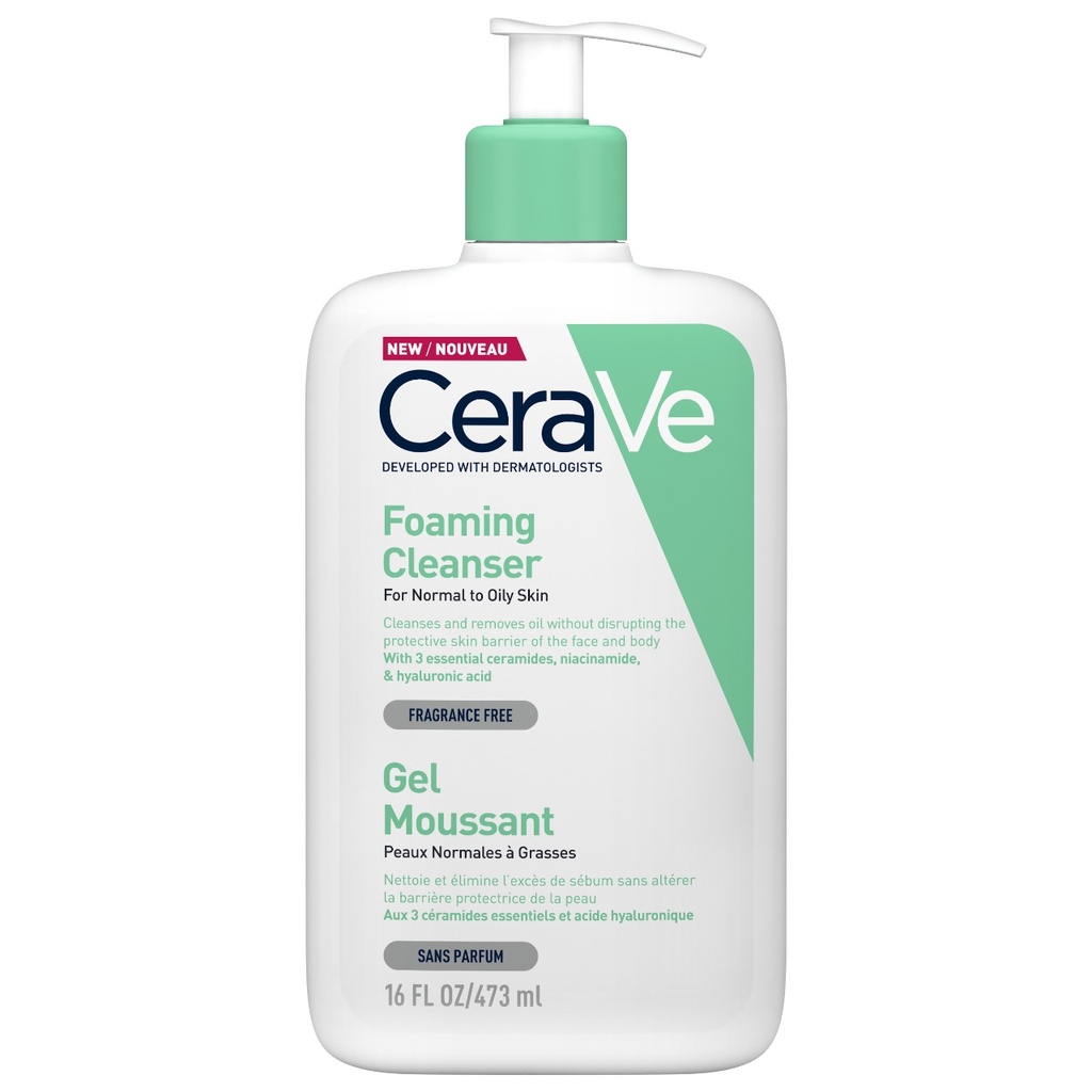 * Cerave Foaming Cleanser, 473ml