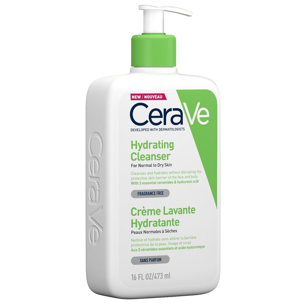 * Cerave Hydrating Cleanser, 473 ml