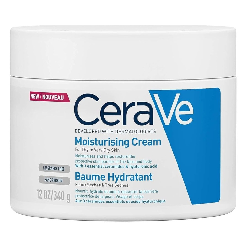 * Cerave Moisturising Cream, 340g