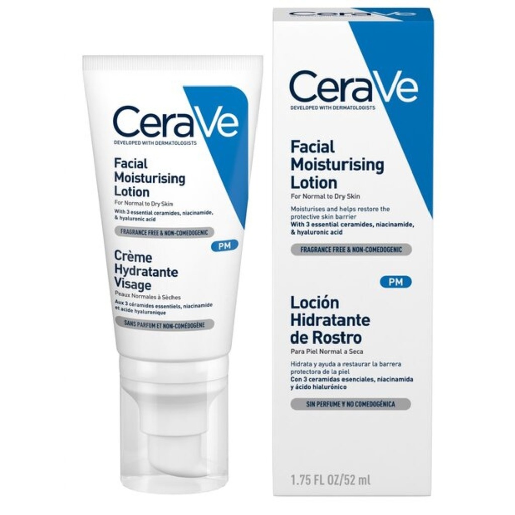 * Cerave PM Facial Moisturising Lotion, 52ml