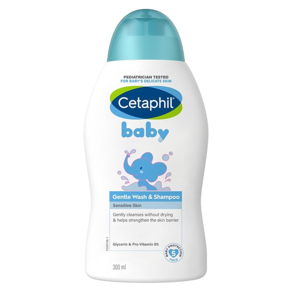 * Cetaphil Baby Gentle Wash & Shampoo, 300ml