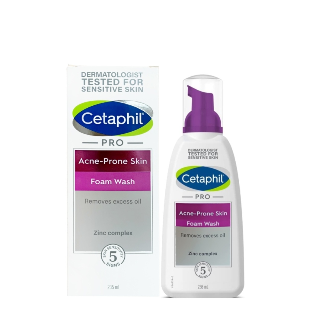 * Cetaphil Pro Acne-Prone Skin Foam Wash, 235ml