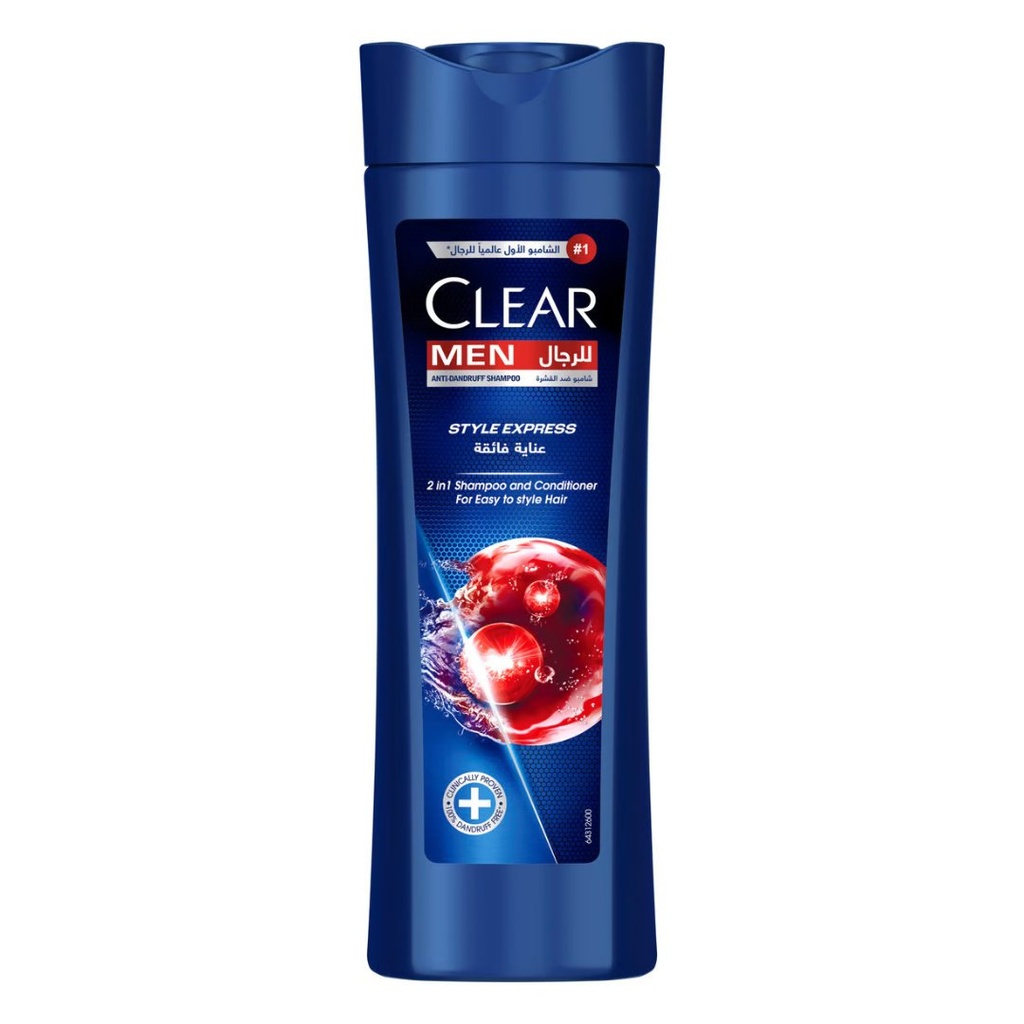 * Clear Men Style Express 2-in-1 Shampoo, 400ml
