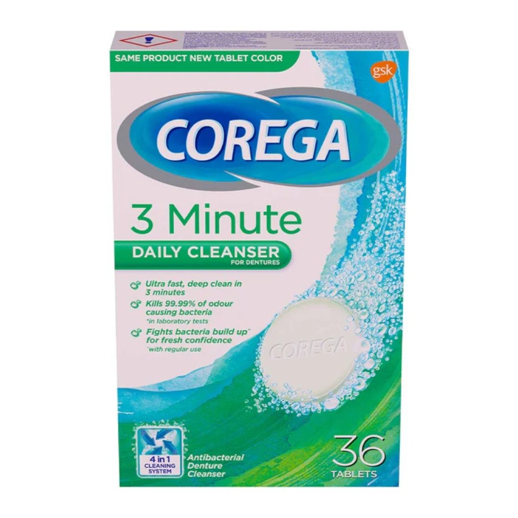 * Corega Denture Daily Cleanser Tablets, 36's