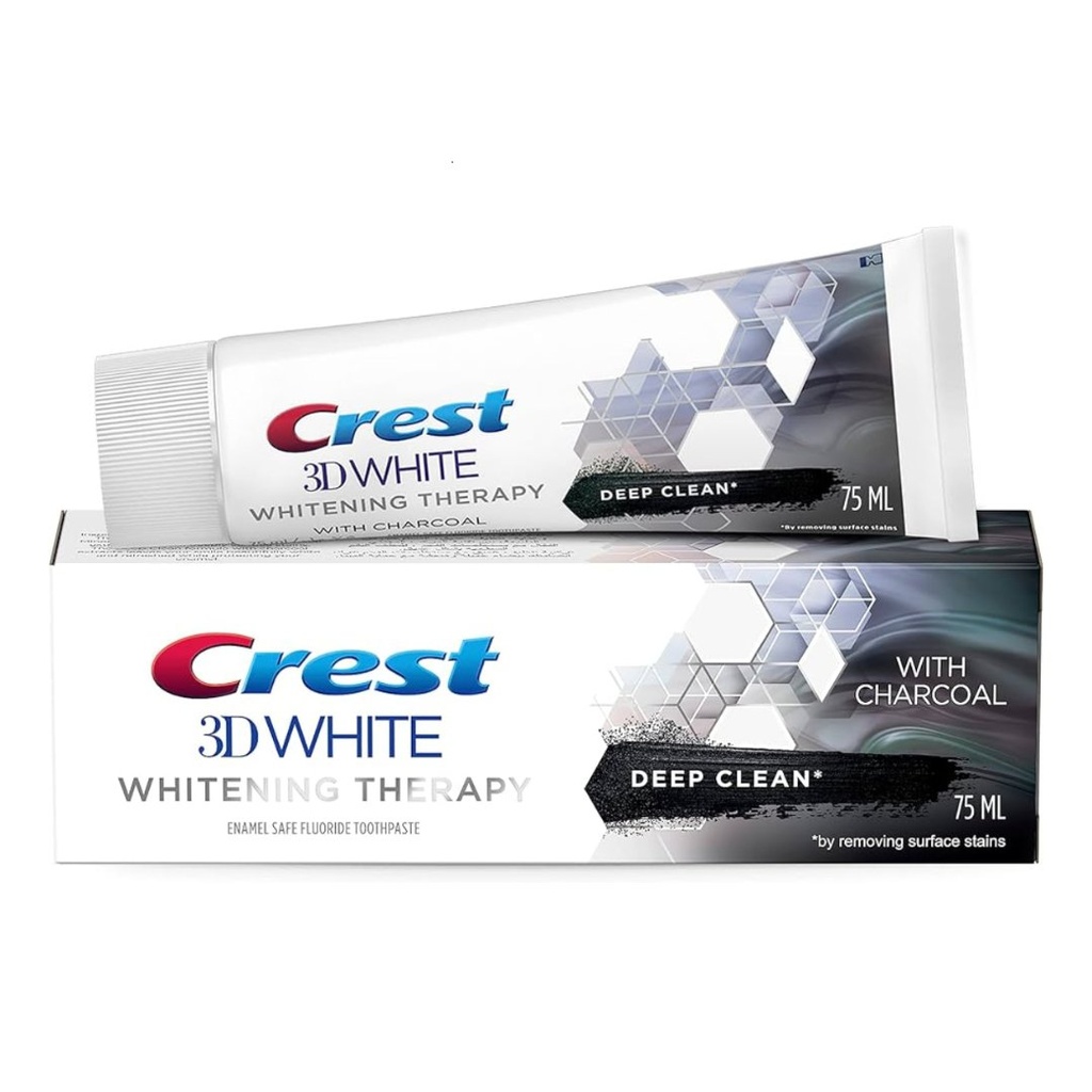 * Crest 3D White Deep Clean Charcoal Toothpaste, 75ml