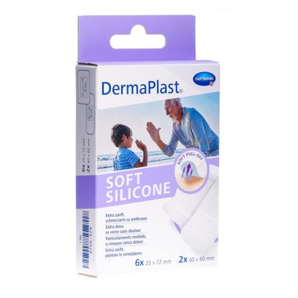 * DermaPlast Soft Silicone - 2 Sizes, 8's
