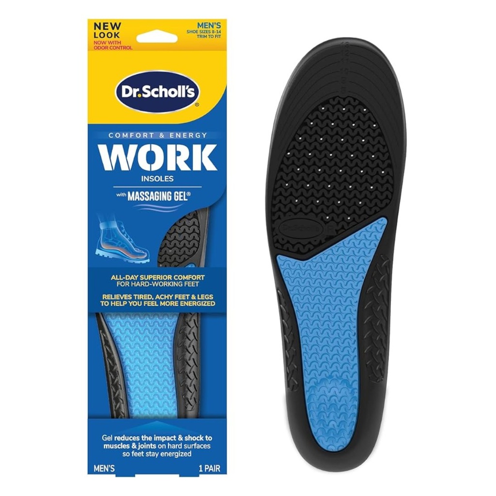 * Dr.Scholl's Comfort & Energy Work Men Insole Massaging Gel