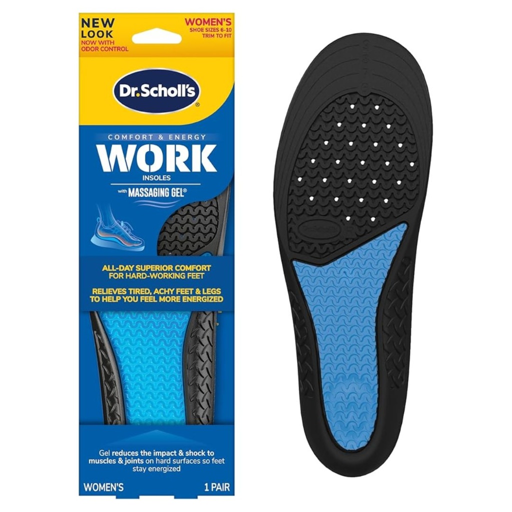 * Dr.Scholl's Comfort & Energy Work Women Insole Massaging Gel