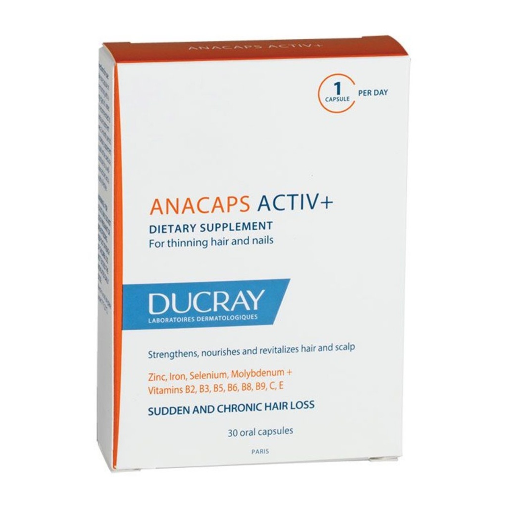 * Ducray Anacaps Activ+ Capsules, 30's