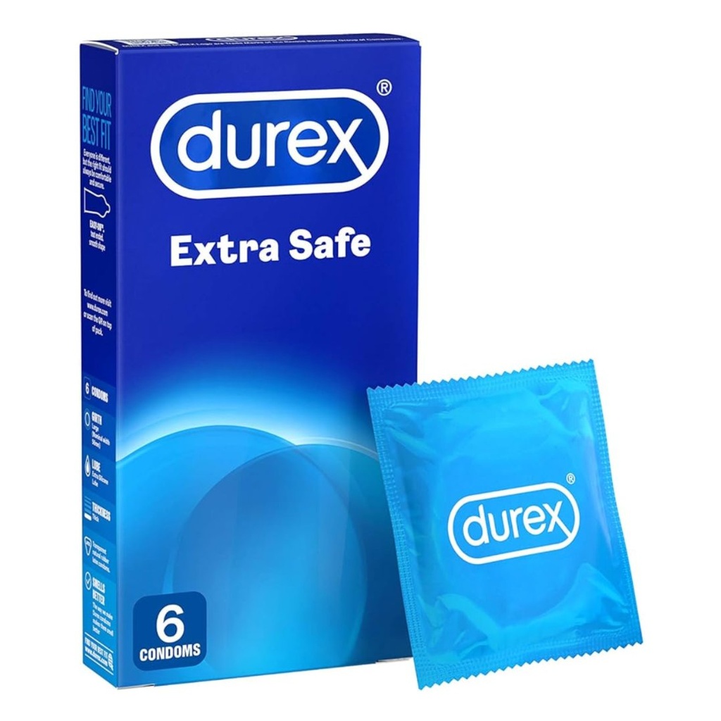 *  Durex Extra Safe Condoms, 6's