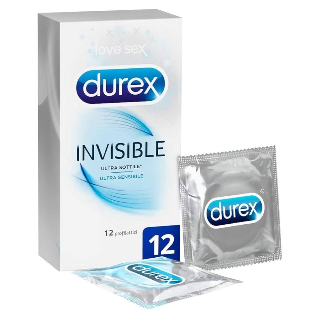 * Durex Invisible Condoms, 12's