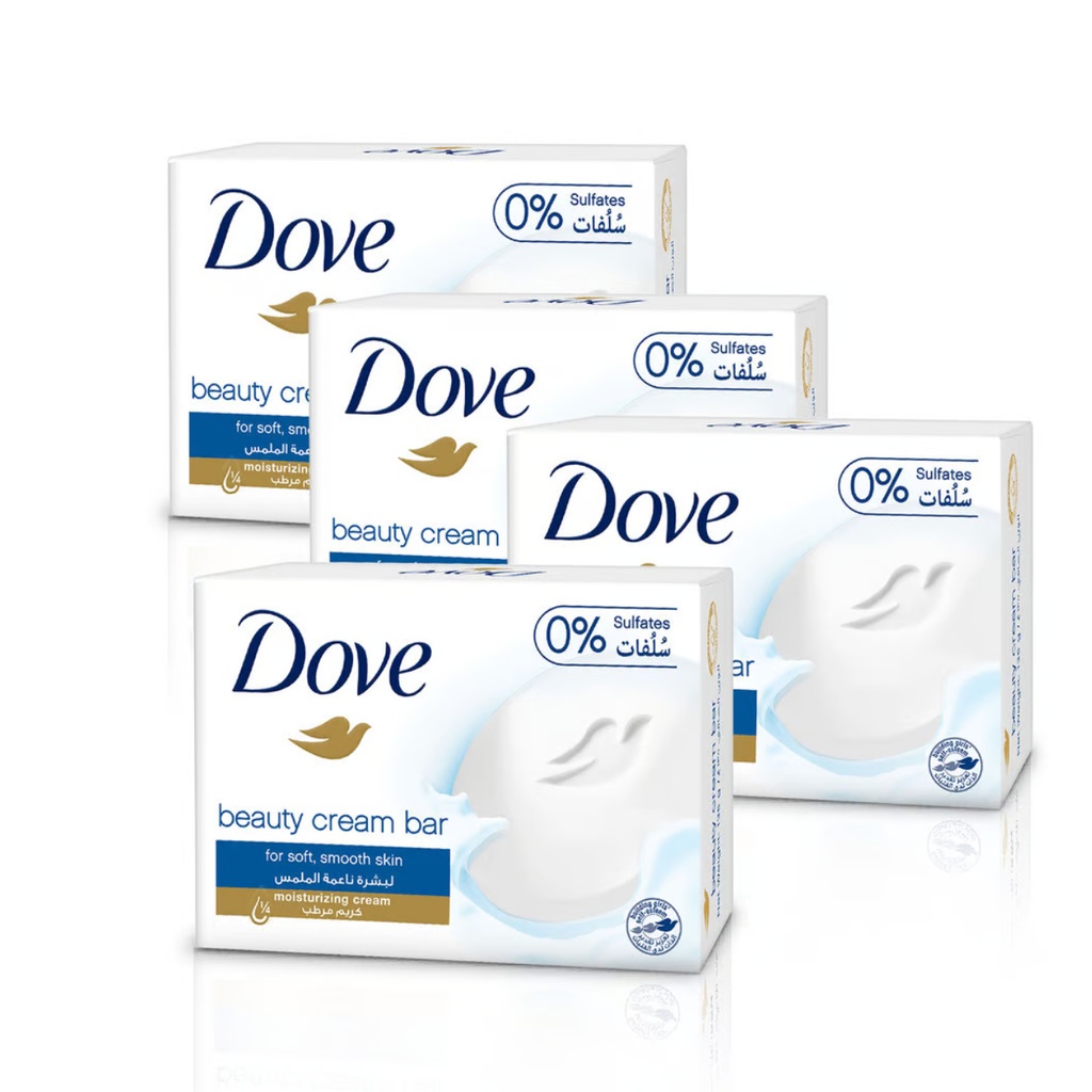 * Dove Beauty Cream White Bar, 4x125g - (Value Pack)