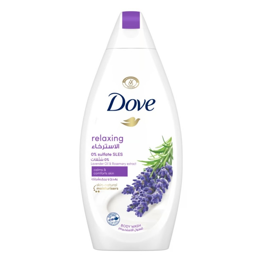 * Dove Relaxing Lavender Body Wash, 500ml