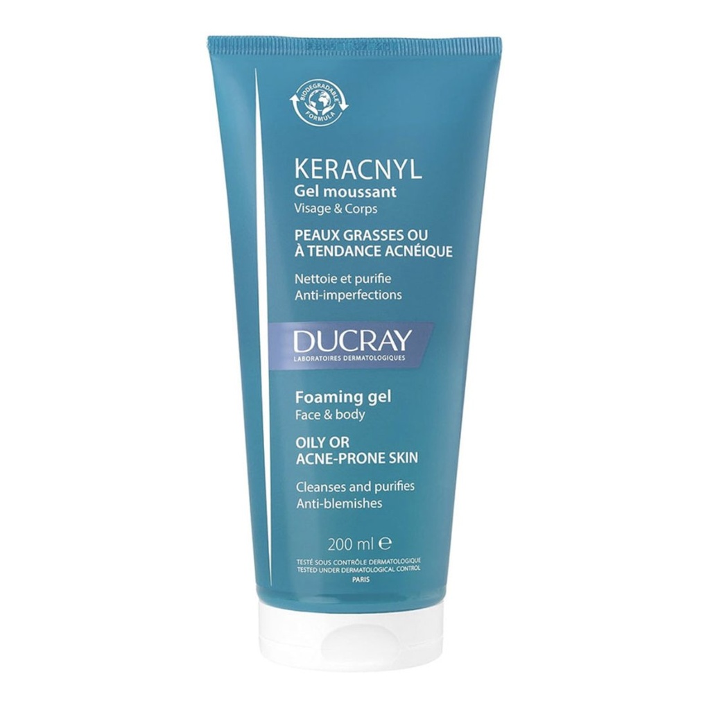 * Ducray Keracnyl Face & Body Wash Gel, 200ml