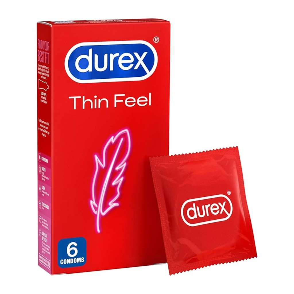 * Durex Feel Thin Condoms, 6's