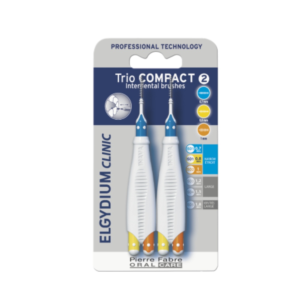 * Elgydium Clinic Trio Compact 2 Interdental Brushes 