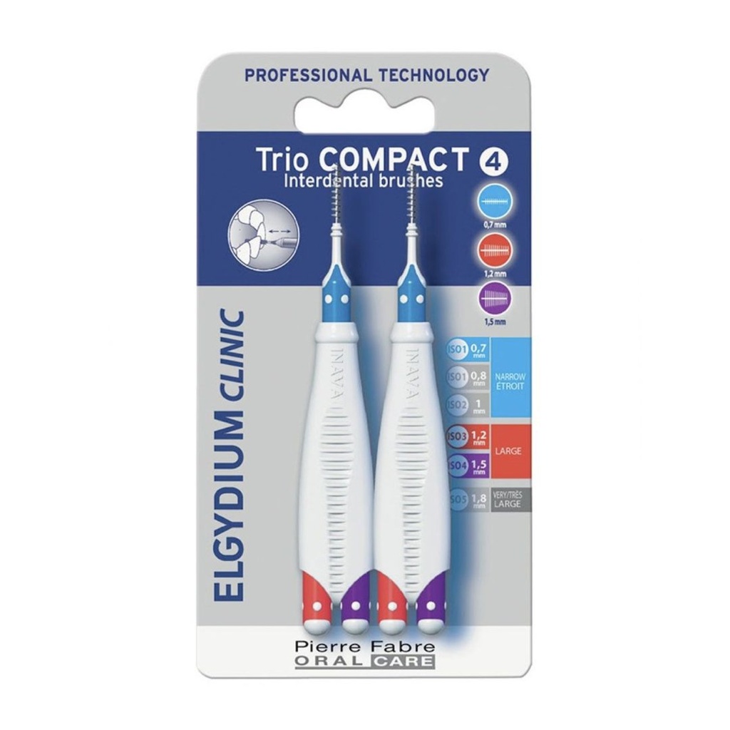 Elgydium Clinic Trio Compact Interdental Brushes - 4 