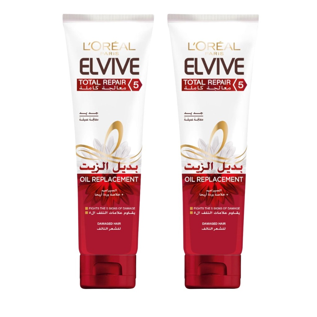 * L'oreal Elvive Total Repair 5 Oil Replacement, 300ml - OFFER (Twin Pack 33% Off)