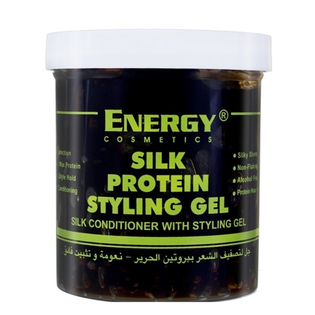 إينيرجي كوزمتكس جل تصفيف الشعر ببروتين الحرير، 453.6 جم