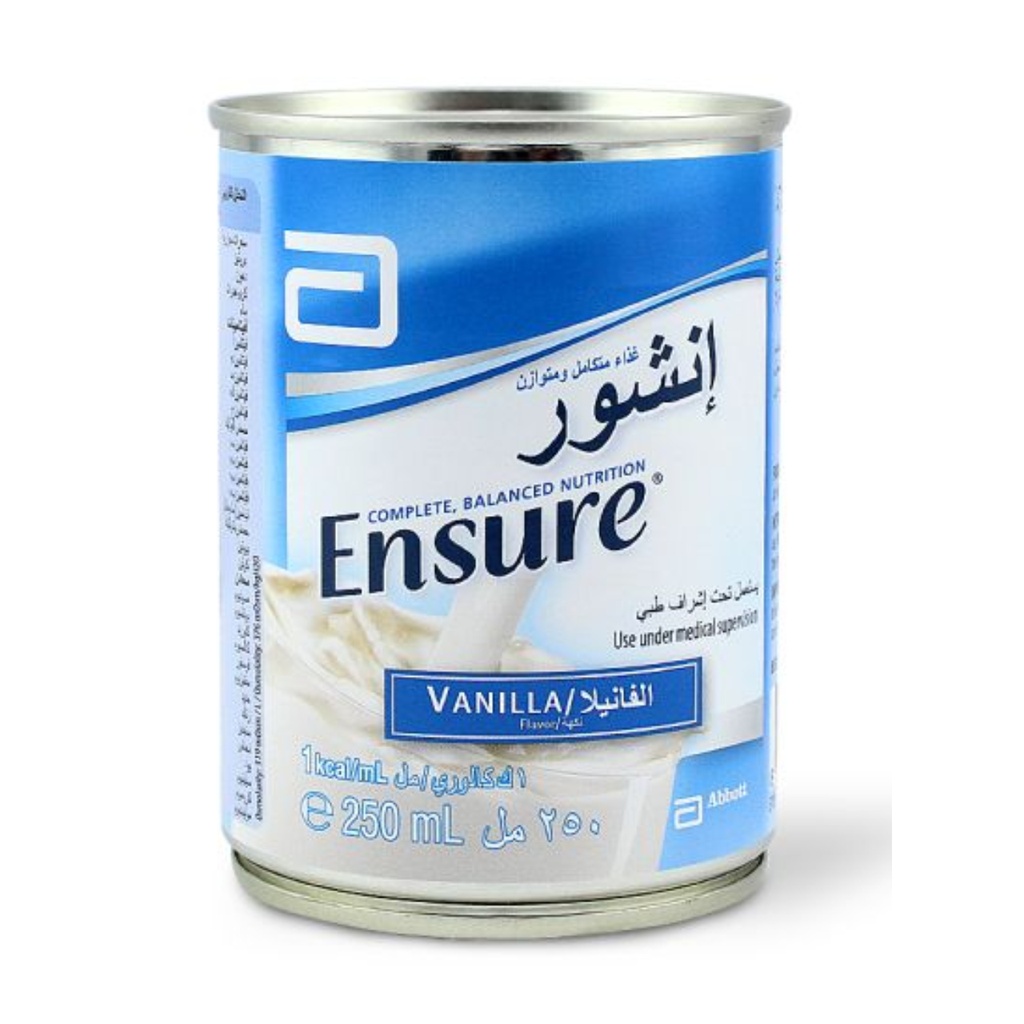 * Ensure Liquid Vanilla Can, 250ml