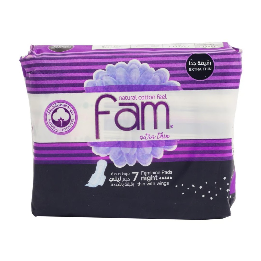 * Fam Extra Thin Night With Wings, 7's