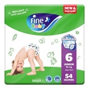 * Fine Baby Diaper Size 6 - Junior, 54's