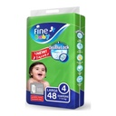 * Fine Baby Diaper Size 4 - Large, 48's