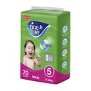 فاين بيبي حفاضات حجم 5 - ماكسي، 70 حفاظة