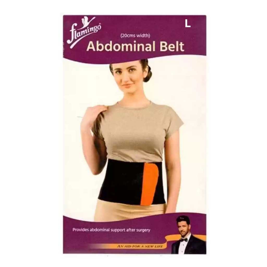 * Flamingo Abdominal Belt - L Black/Orange - 2002L