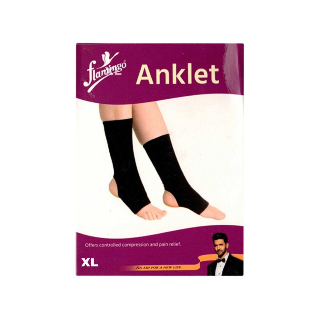 * Flamingo Anklet (Pair) XL Black - OC2014