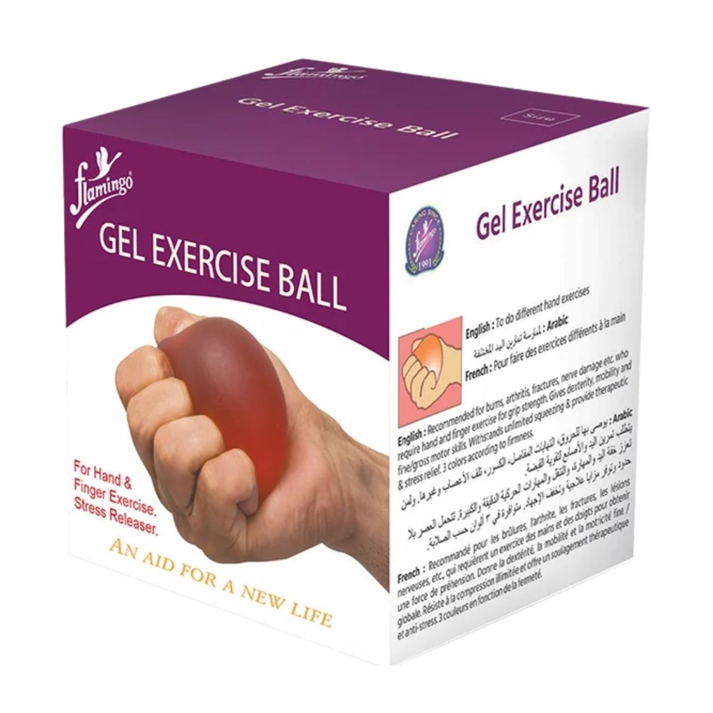 * Flamingo Gel Exercise Ball Medium Red & Hard Blue - OC2138