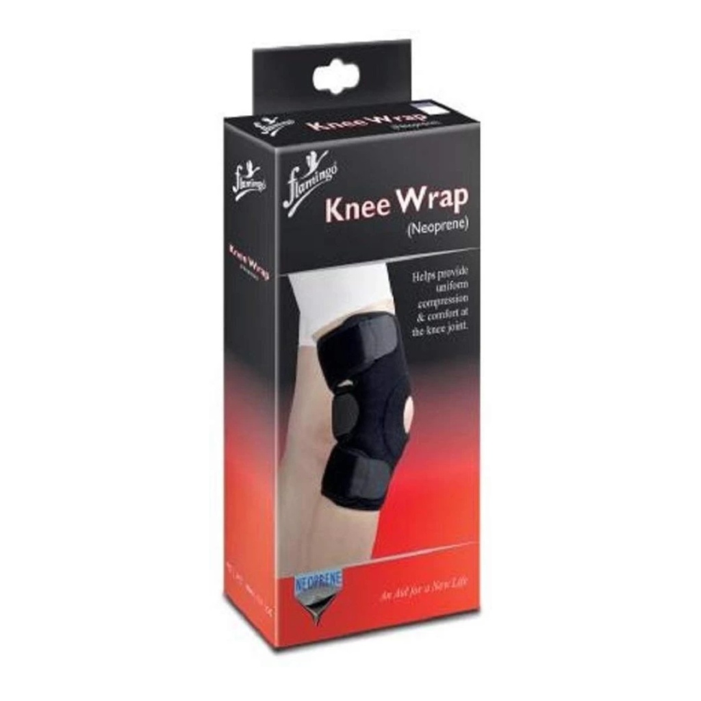 * Flamingo Knee Wrap U (Neoprene) (Black)