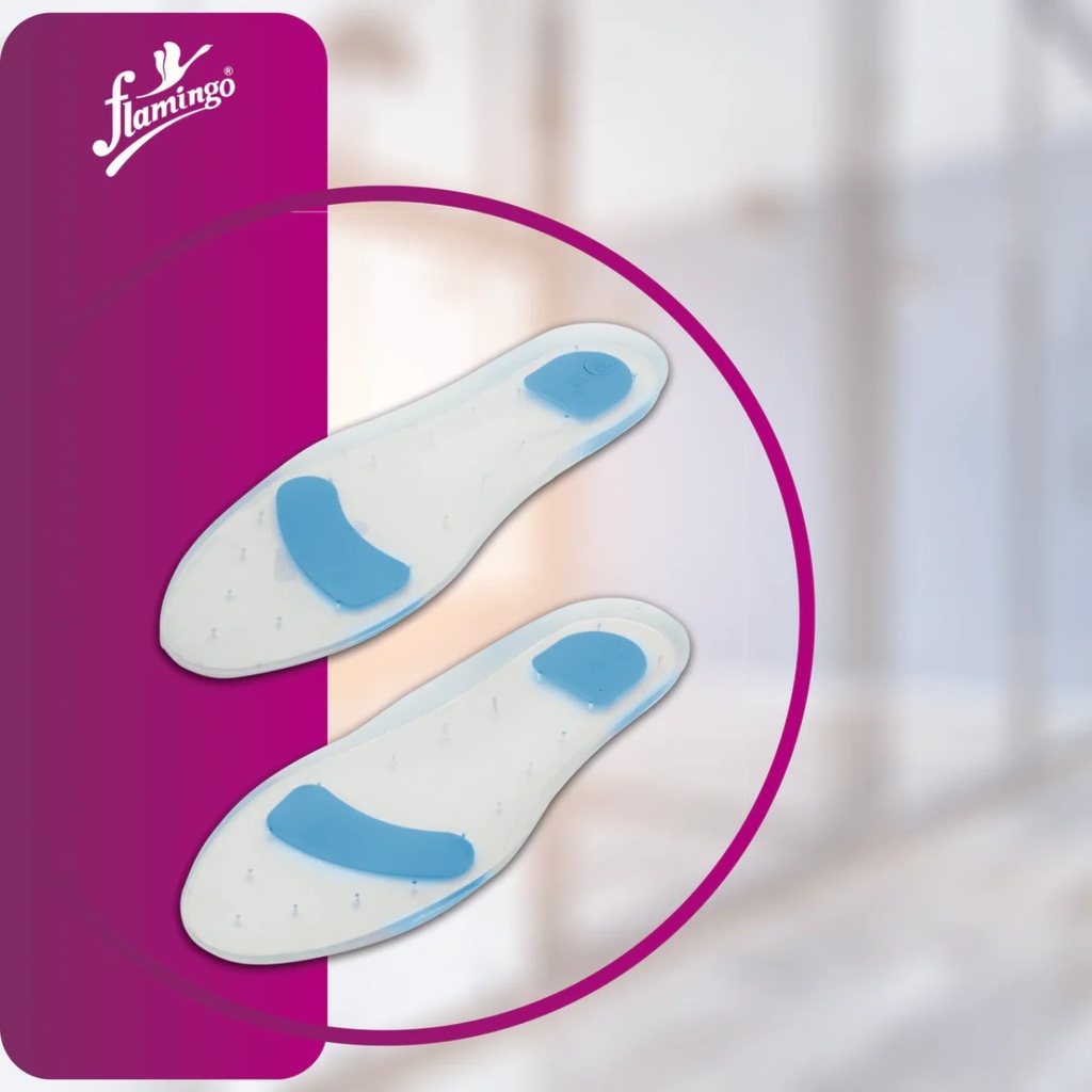 * Flamingo Silicon Foot Insole L - OC2091