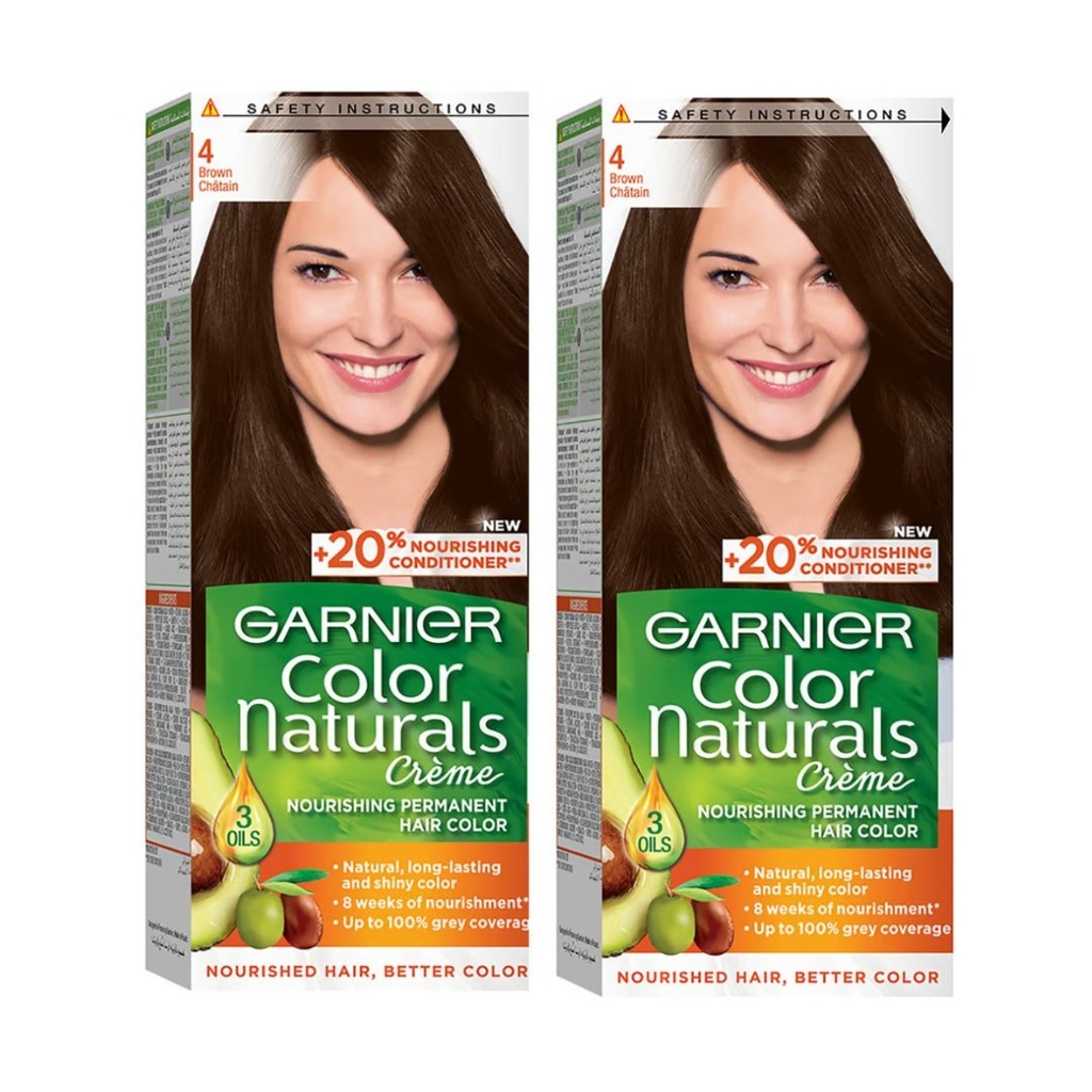 * Garnier Color Naturals 4 - Brown, OFFER (Twin Pack 25% Off)