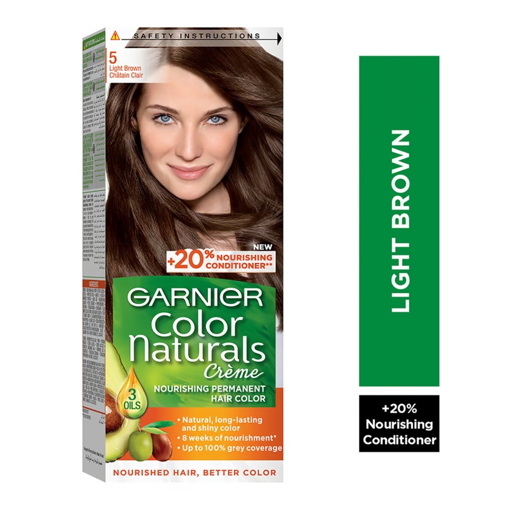 * Garnier Color Naturals 5 - Light Brown, OFFER (Twin Pack 25% Off)
