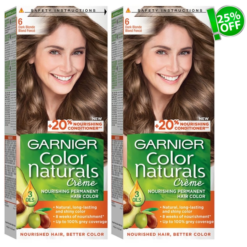 * Garnier Color Naturals 6 - Dark Blonde, OFFER (Twin pack 25% Off) 
