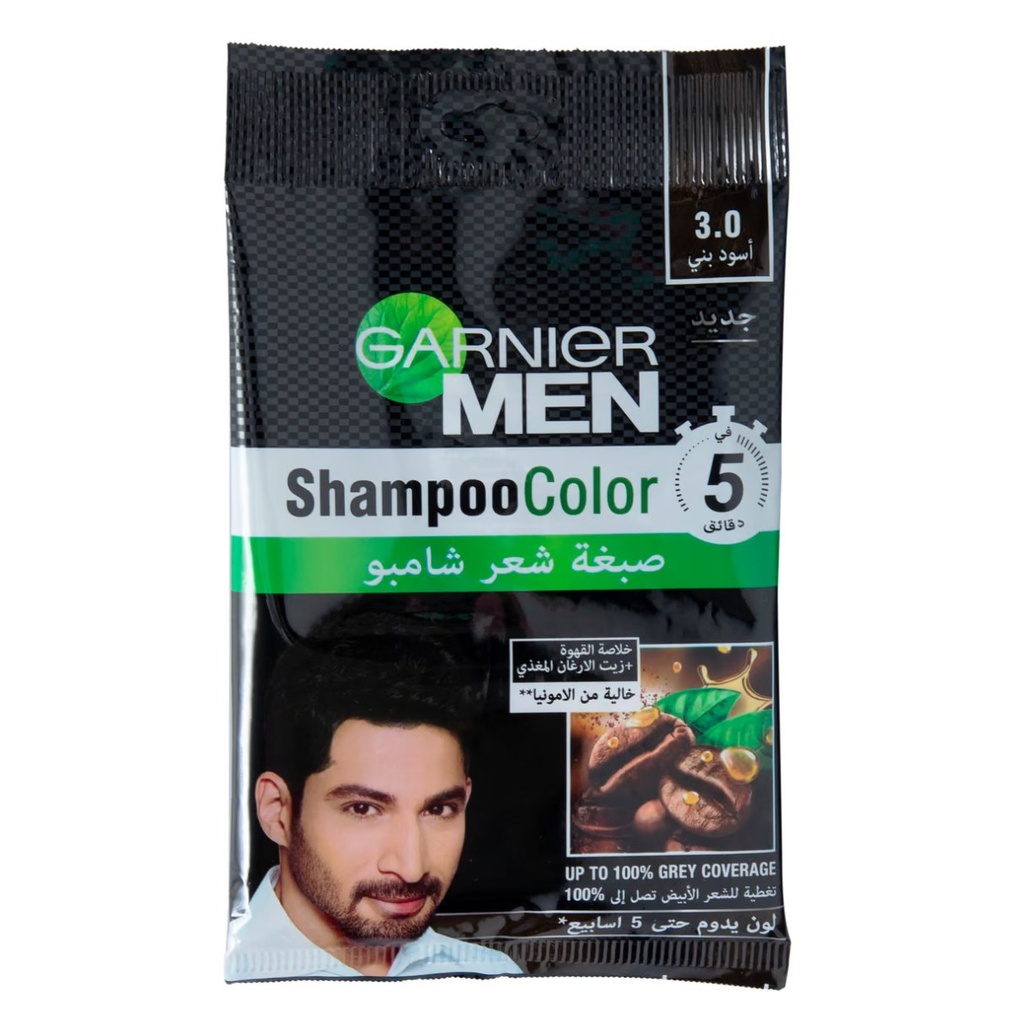 * Garnier Men Shampoo Color 3 - Black Brown