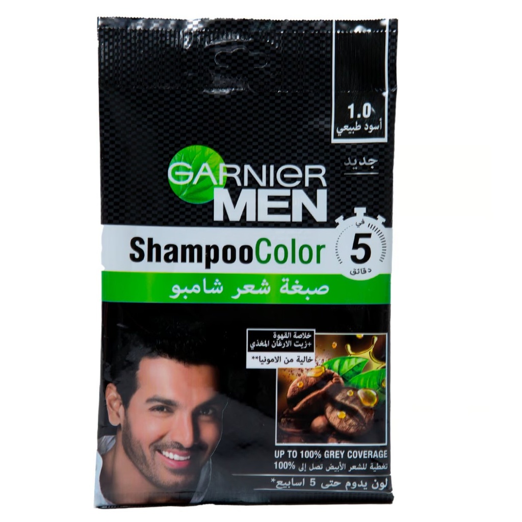 * Garnier Men Shampoo Color 1.0 - Natural Black