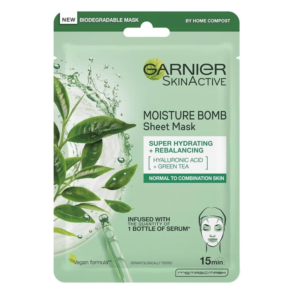 * Garnier Skin Active Hydra Bomb Green Tea Rebalancing Mask