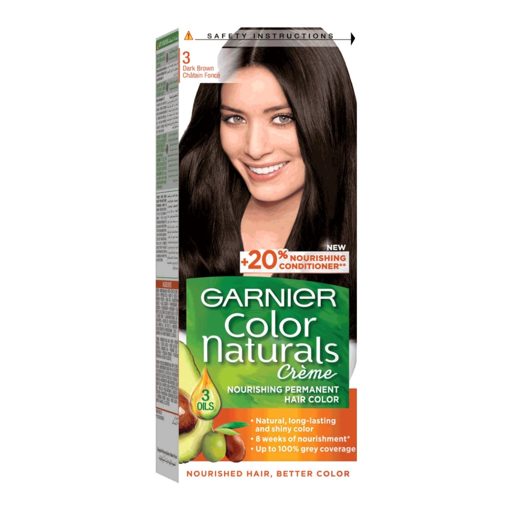* Garnier Color Naturals 3 - Dark Brown