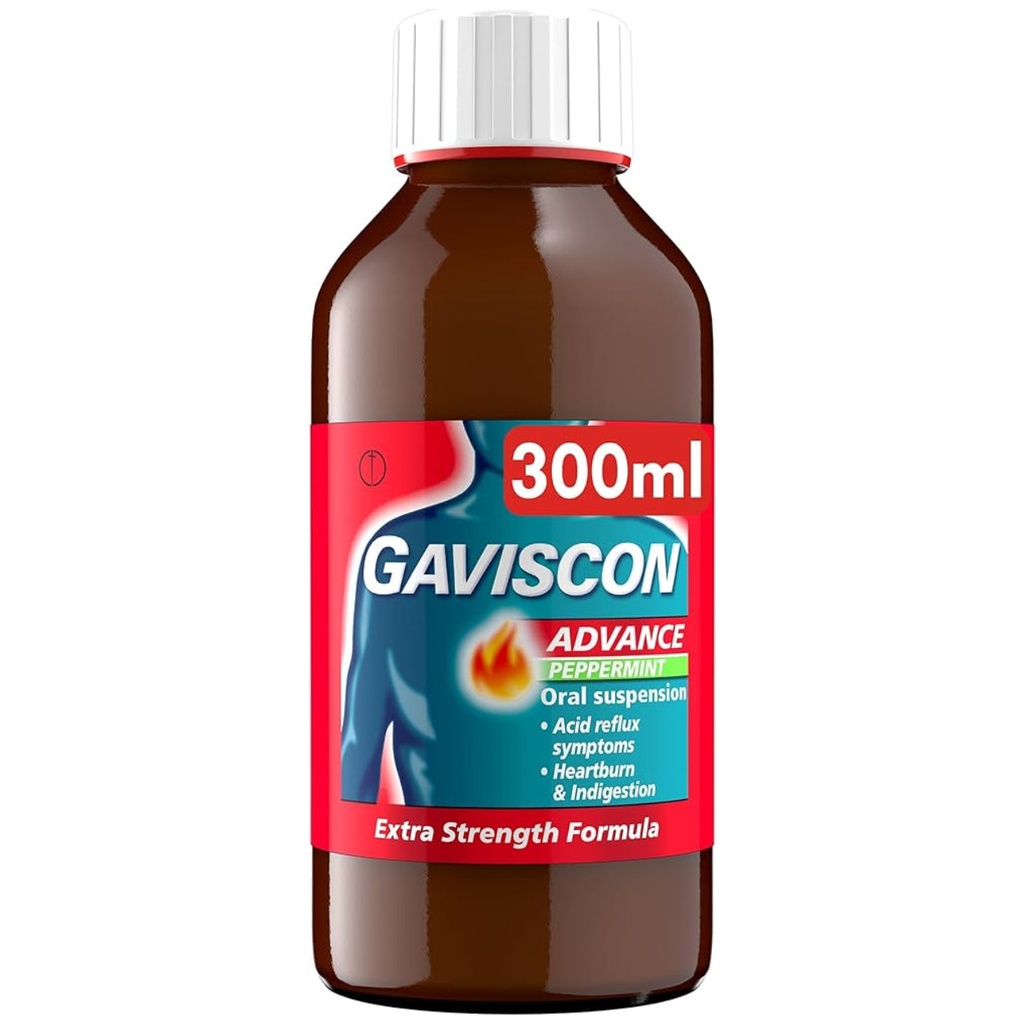 * Gaviscon Advance Liquid Peppermint, 300ml