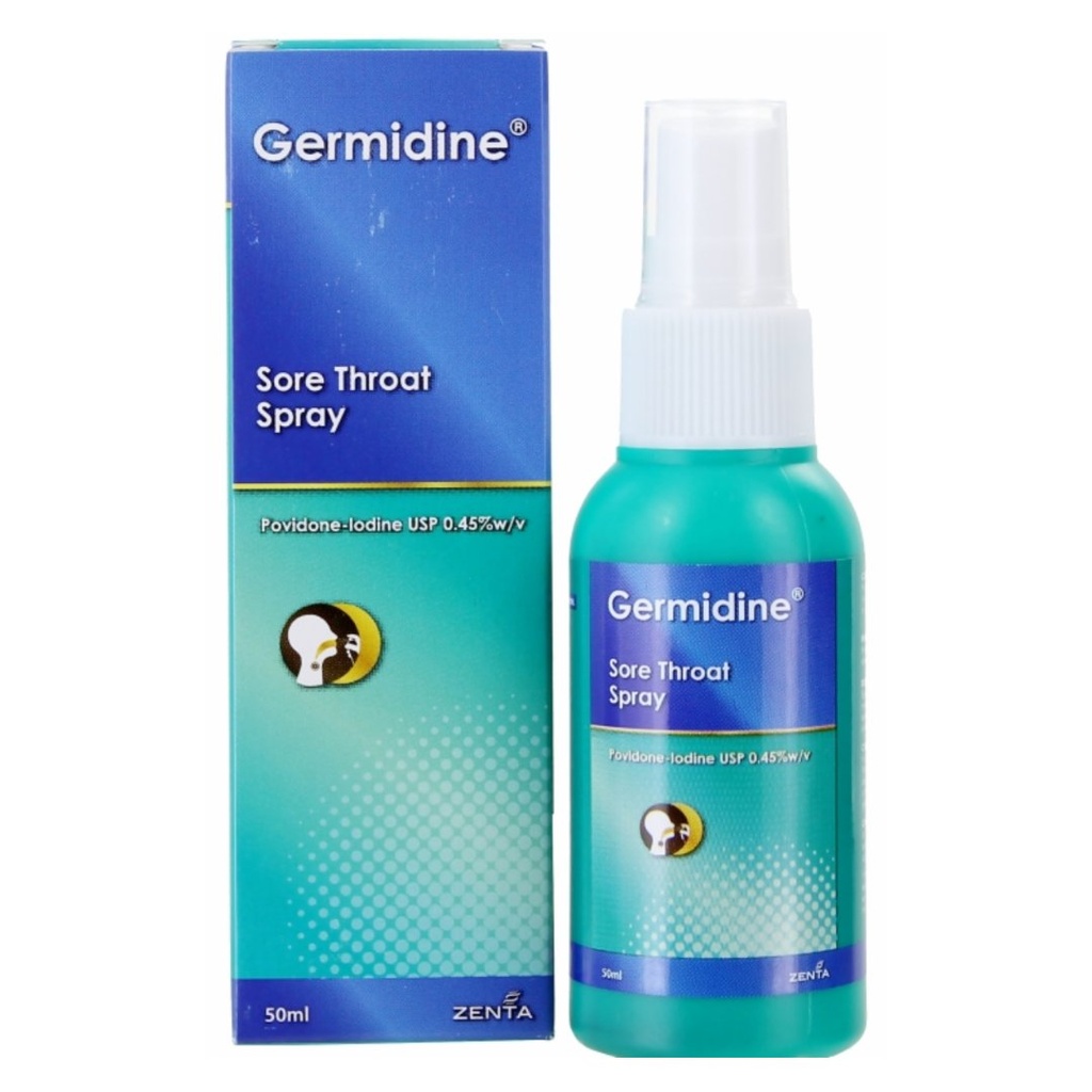 * Germidine Sore Throat Spray, 50ml