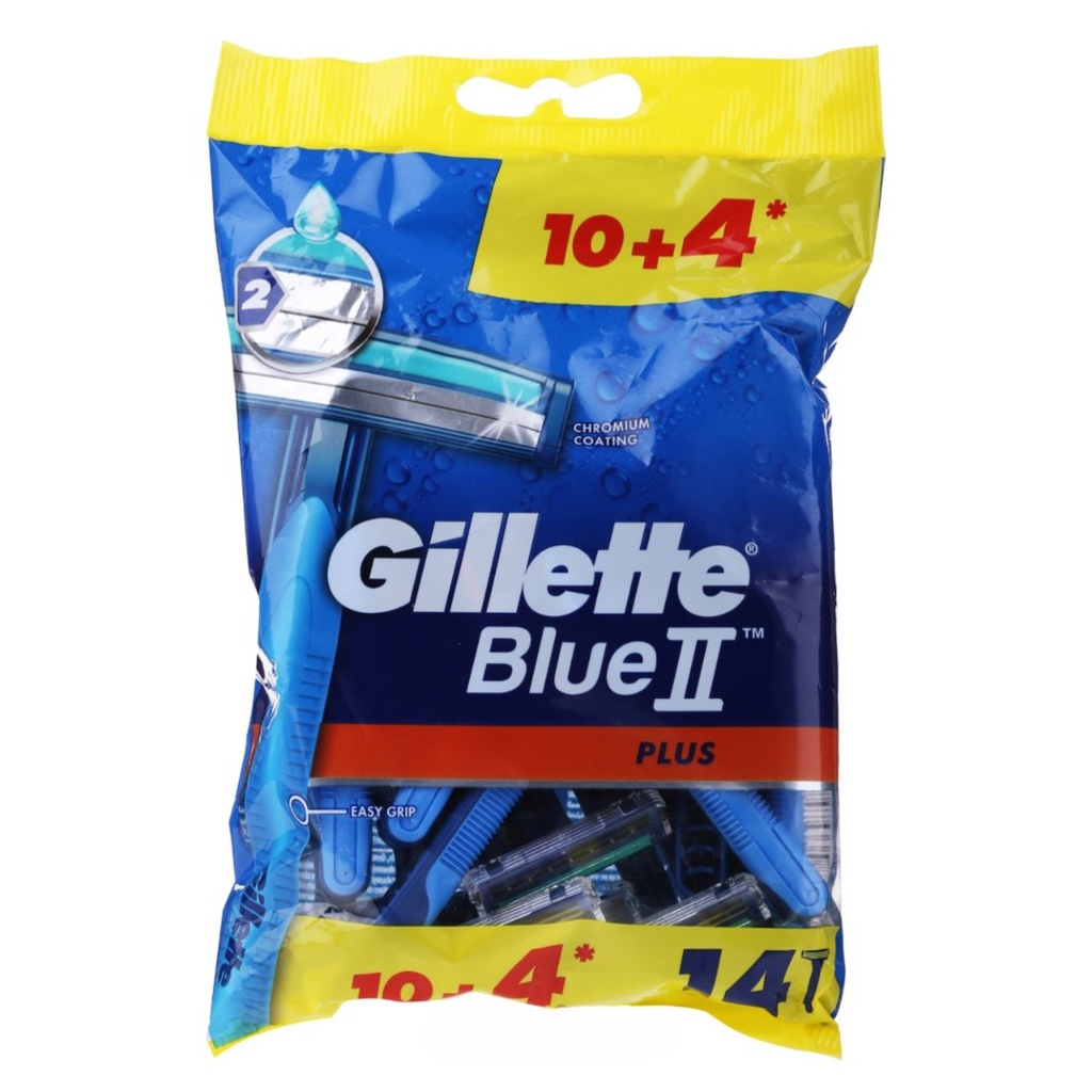 * Gillette Blue2 Plus Razor, (10+4) Free
