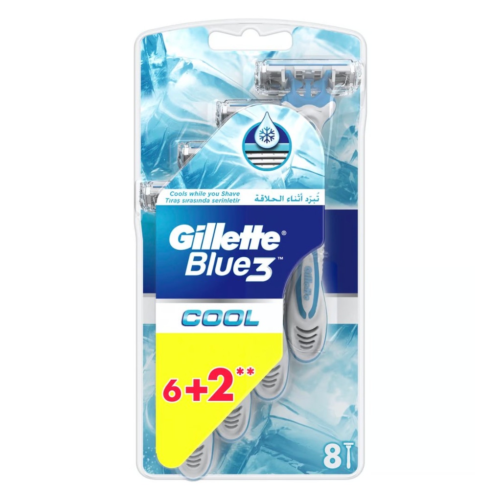 جيليت بلو 3 كوول (6+2) كيس