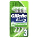 * Gillette Blue3 Sensitive Razor, 3's