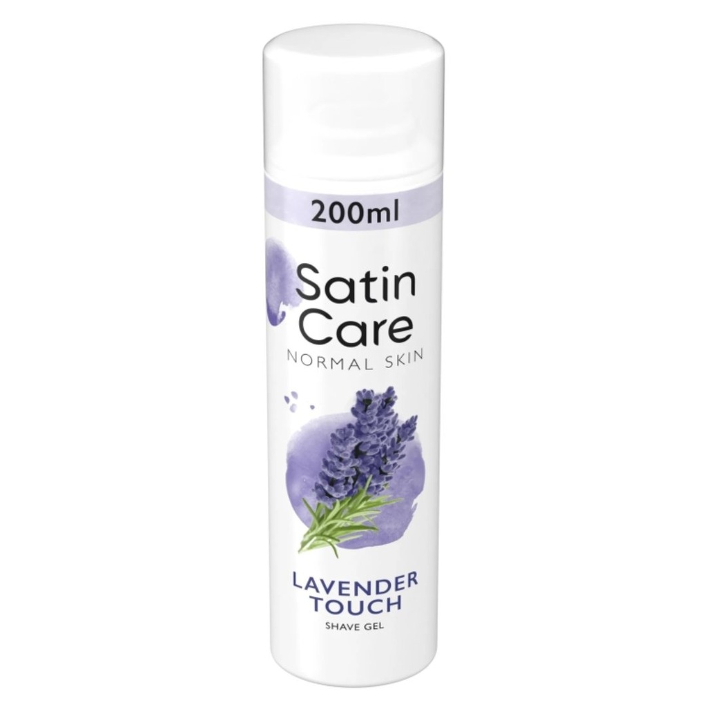 * Gillette Satin Care Lavender Touch Shaving Gel, 200ml